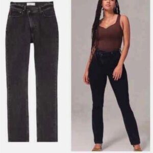 ABERCROMBIE The 90s Slim Straight Ultra High Rise Stretch Jeans Women’s Size 27